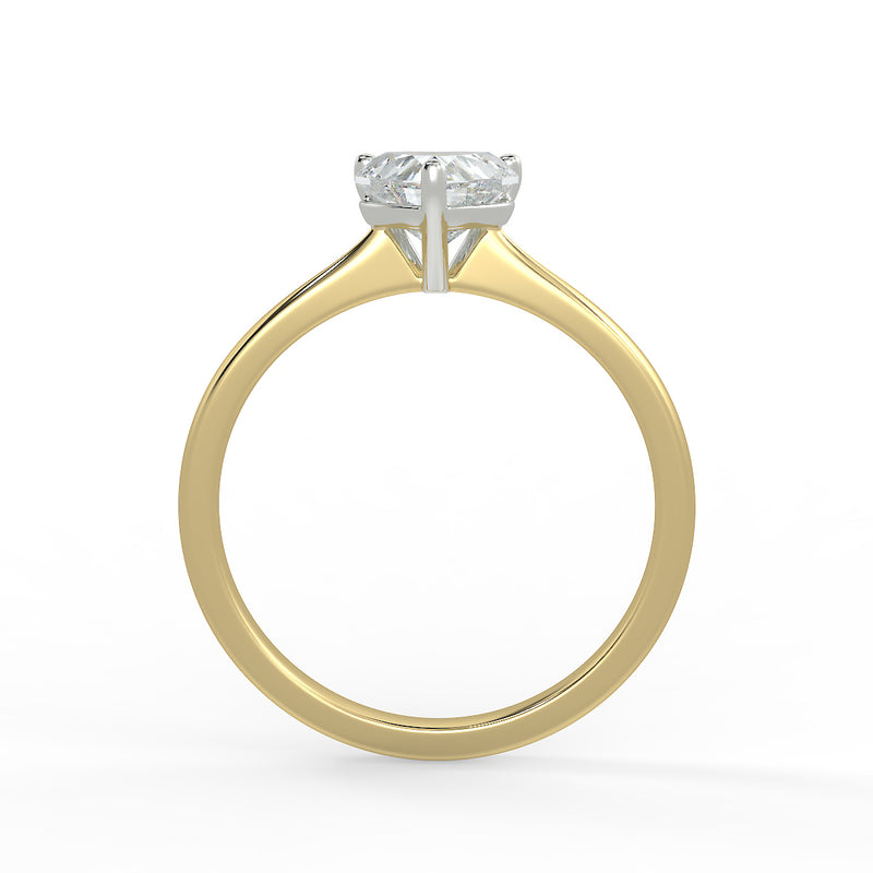 Eco 1 Heart Cut Solitaire Diamond Ring