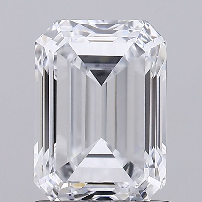 1.5-Carat Emerald Shape Lab Grown Diamond, Color : F, Cut : Na, Clarity : VS2