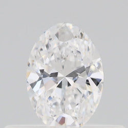 0.3-Carat Oval Shape Lab Grown Diamond, Color : D, Cut : Na, Clarity : VS2
