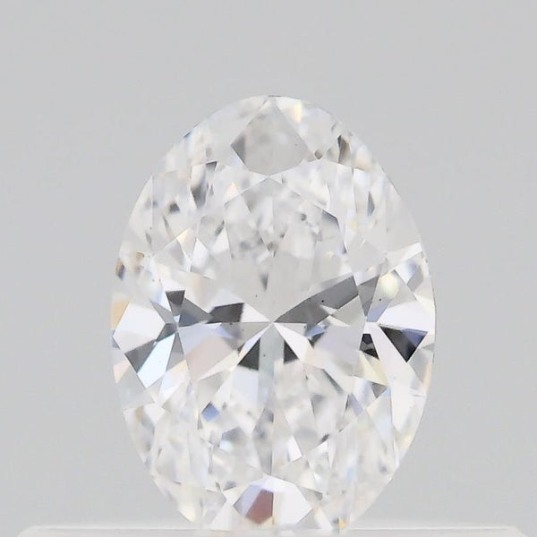 0.3-Carat Oval Shape Lab Grown Diamond, Color : D, Cut : Na, Clarity : VS2