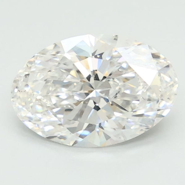 1.47-Carat Oval Shape Lab Grown Diamond, Color : E, Cut : Na, Clarity : VVS2