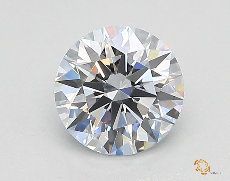 0.9-Carat Round Shape Lab Grown Diamond