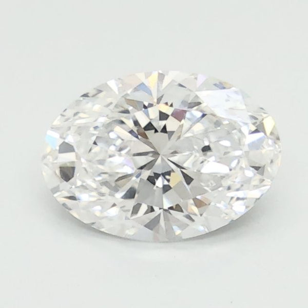 1.1-Carat Oval Shape Lab Grown Diamond, Color : D, Cut : Na, Clarity : VVS2