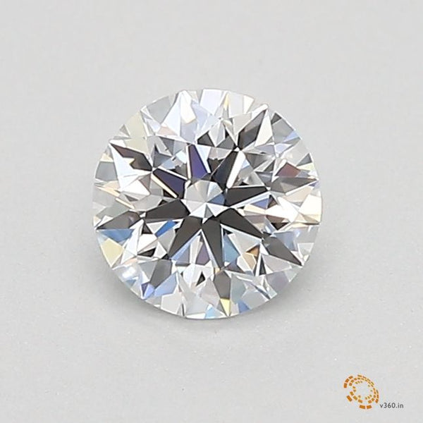 0.32-Carat Round Shape Lab Grown Diamond, Color : D, Cut : Ideal, Clarity : VS2