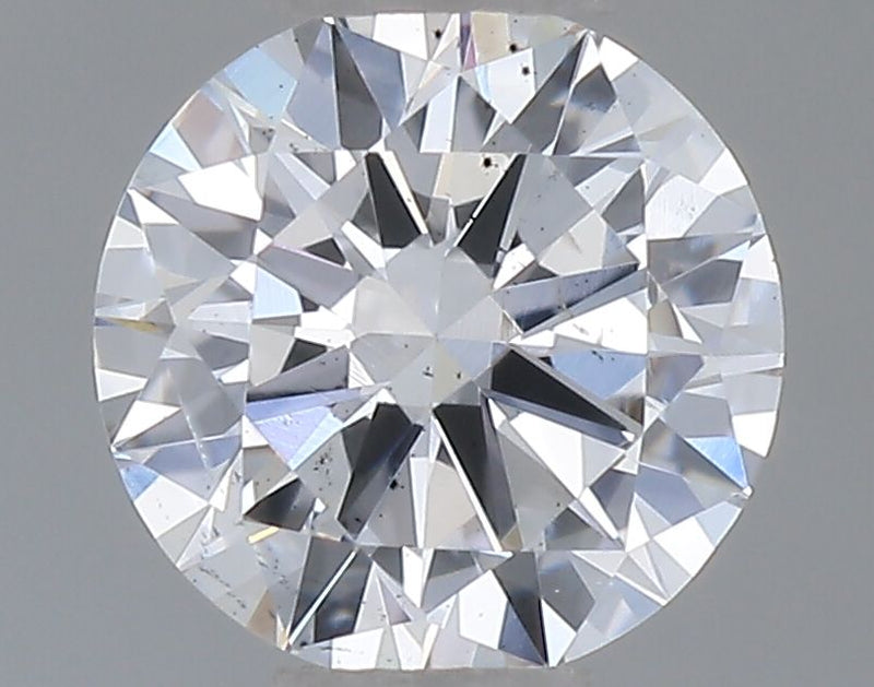 0.34-Carat Round Shape Lab Grown Diamond, Color : F, Cut : Excellent, Clarity : SI1