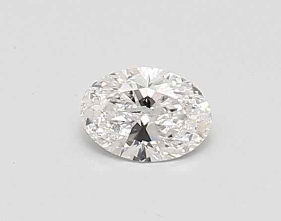 0.3-Carat Oval Shape Lab Grown Diamond, Color : D, Cut : Na, Clarity : SI1