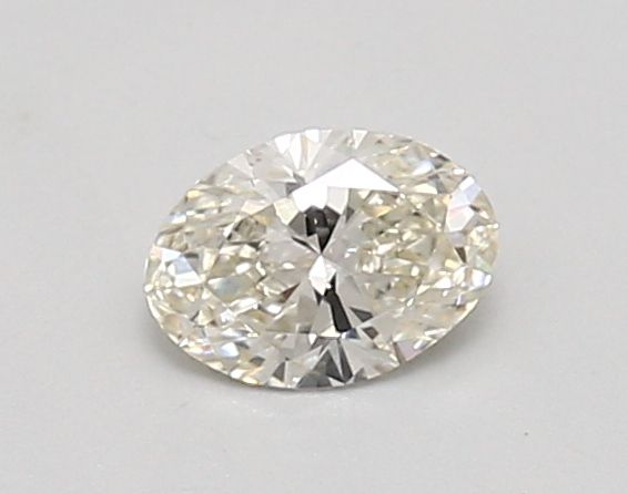 0.49-Carat Oval Shape Lab Grown Diamond, Color : J, Cut : Na, Clarity : VVS2