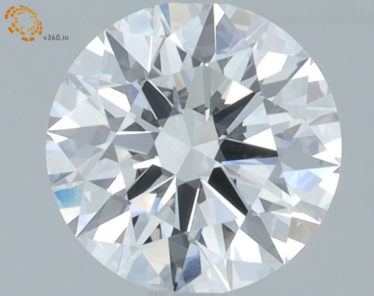 2.1-Carat Round Shape Lab Grown Diamond, Color : E, Cut : Ideal, Clarity : VVS2