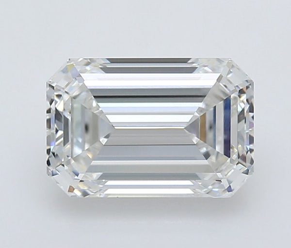 2.21-Carat Emerald Shape Lab Grown Diamond, Color : F, Cut : Na, Clarity : VVS2