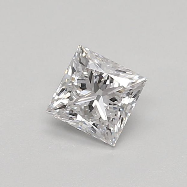 0.34-Carat Princess Shape Lab Grown Diamond, Color : E, Cut : Na, Clarity : VVS1