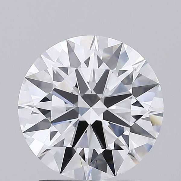 2.05-Carat Round Shape Lab Grown Diamond, Color : D, Cut : Excellent, Clarity : VVS2
