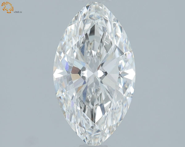 1.17-Carat Marquise Shape Lab Grown Diamond, Color : G, Cut : Na, Clarity : VVS2
