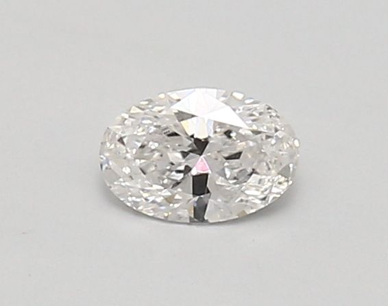 0.33-Carat Oval Shape Lab Grown Diamond, Color : E, Cut : Na, Clarity : SI1
