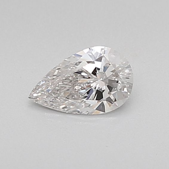 0.34-Carat Pear Shape Lab Grown Diamond, Color : F, Cut : Na, Clarity : VS1