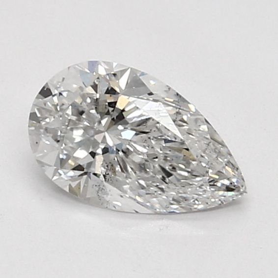 0.8-Carat Pear Shape Lab Grown Diamond, Color : E, Cut : Na, Clarity : SI1