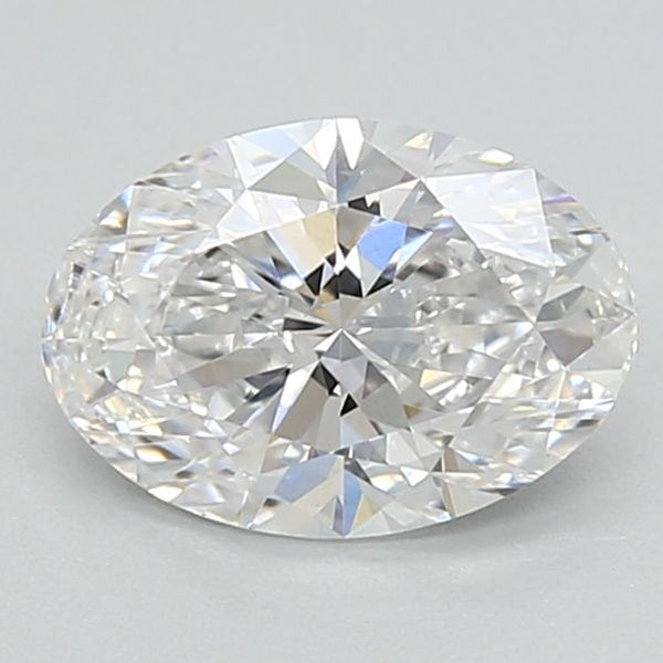 1.09-Carat Oval Shape Lab Grown Diamond, Color : D, Cut : Na, Clarity : VVS2
