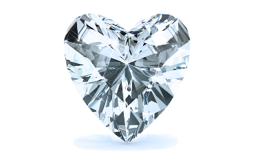 0.93-Carat Heart Shape Lab Grown Diamond, Color : D, Cut : Na, Clarity : VVS2
