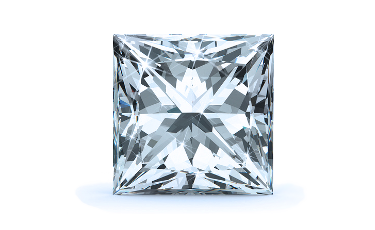 1.1-Carat Princess Shape Lab Grown Diamond, Color : F, Cut : Na, Clarity : VS2