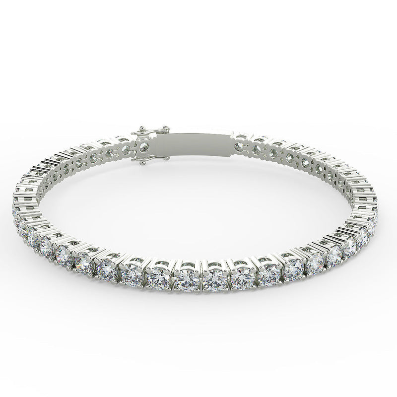 1.03ct Lightweight 18ct Gold Tennis Bracelet