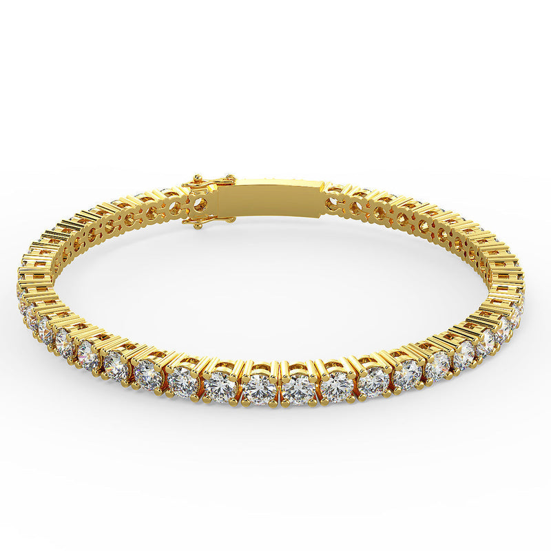 7.50ct 18ct Gold Tennis Bracelet