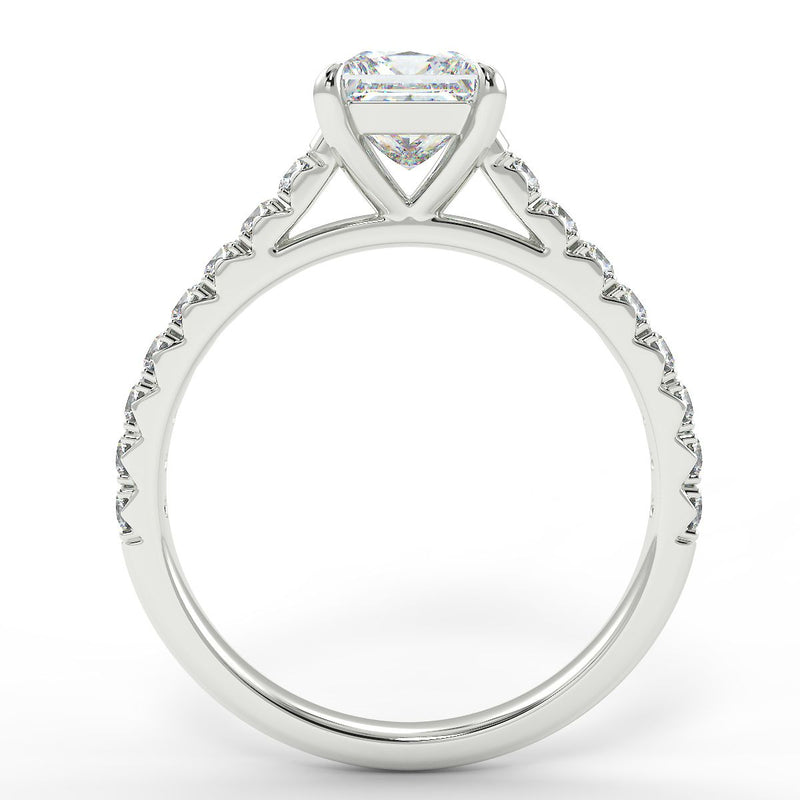 Eco 1 Princess Cut Side Diamond Ring