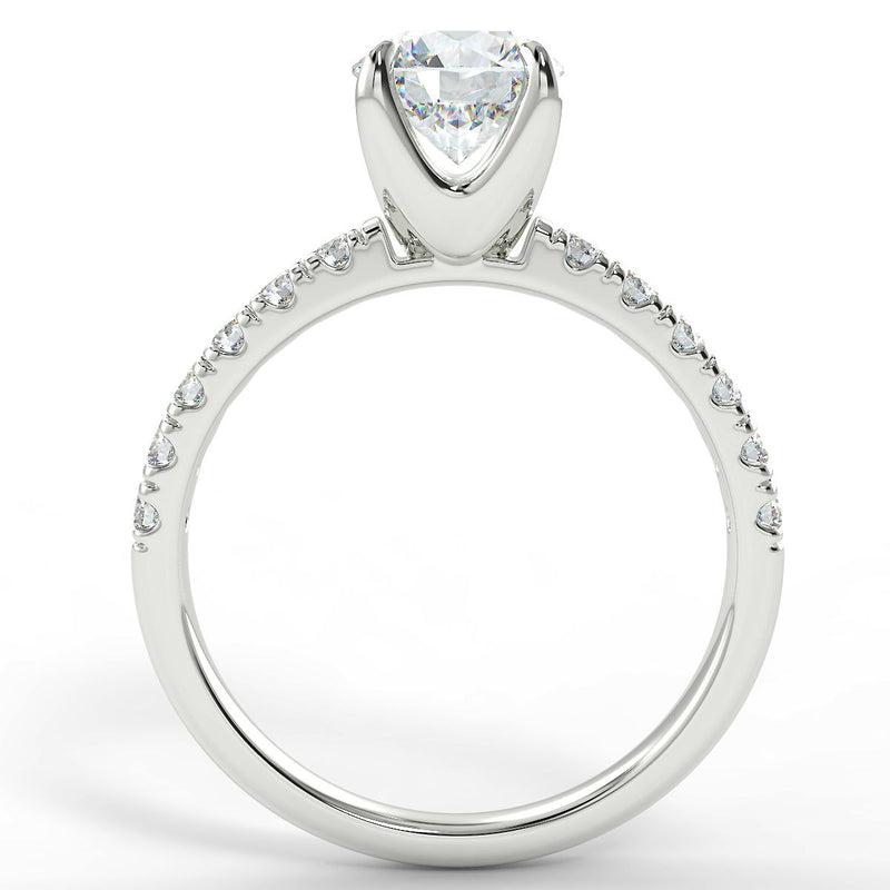 Eco 1 Round Brilliant Cut Side diamond Ring
