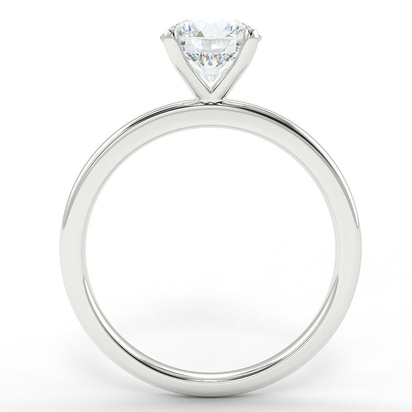 Rose Round Brilliant Cut Solitaire Diamond Ring