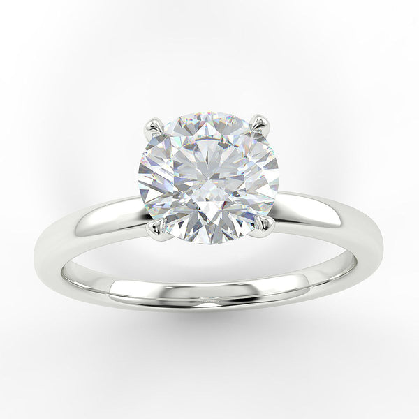 Eco 11 Round Brilliant Cut Solitaire Diamond Ring – Eco Lab Diamonds