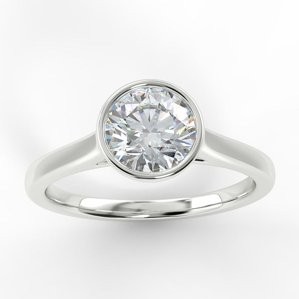 Eloise Round Brilliant cut Bezel Solitaire Diamond Ring – Eco Lab Diamonds