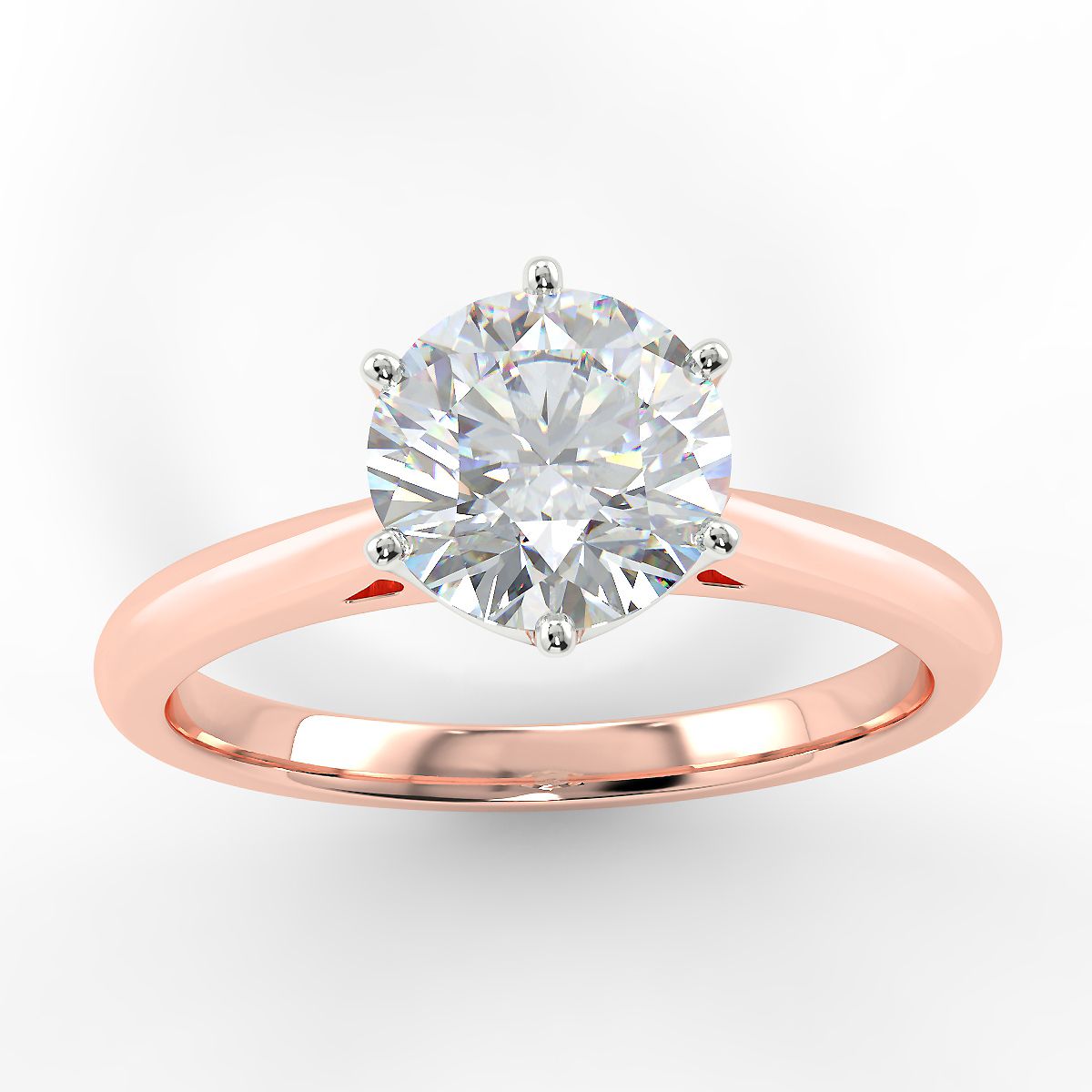 Evelyn Round Brilliant Cut Solitaire Diamond Ring – Eco Lab Diamonds