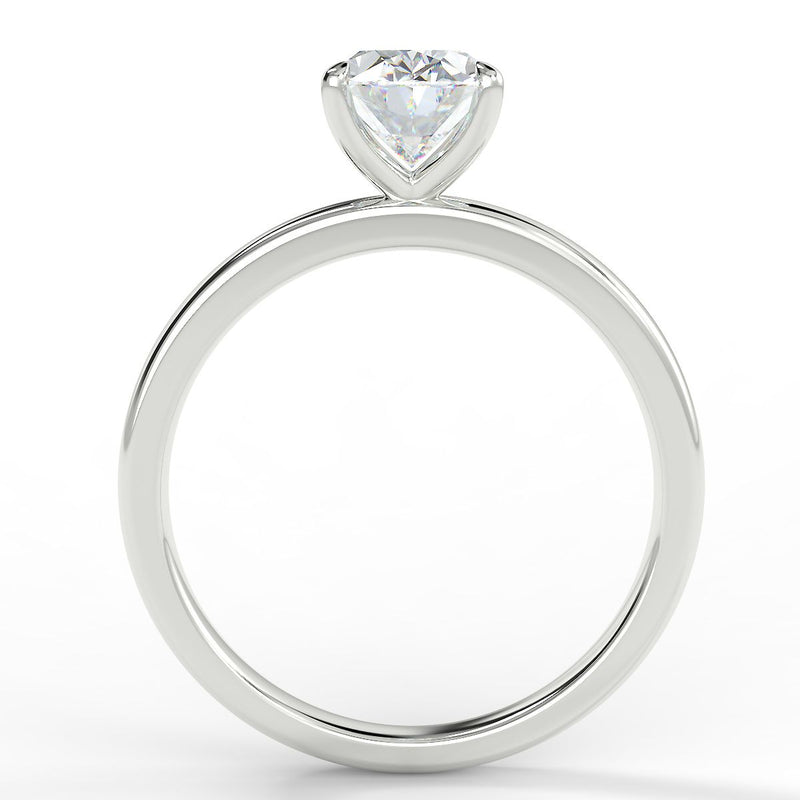 Eco 2 Oval Cut Solitaire Diamond Ring
