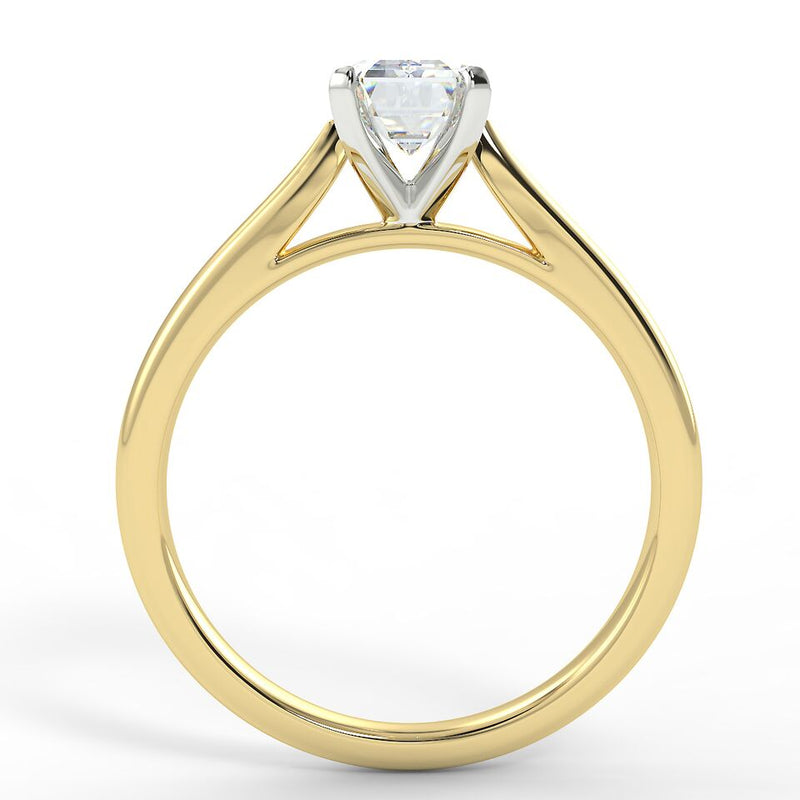Eco 3 Emerald Cut Solitaire Diamond Ring