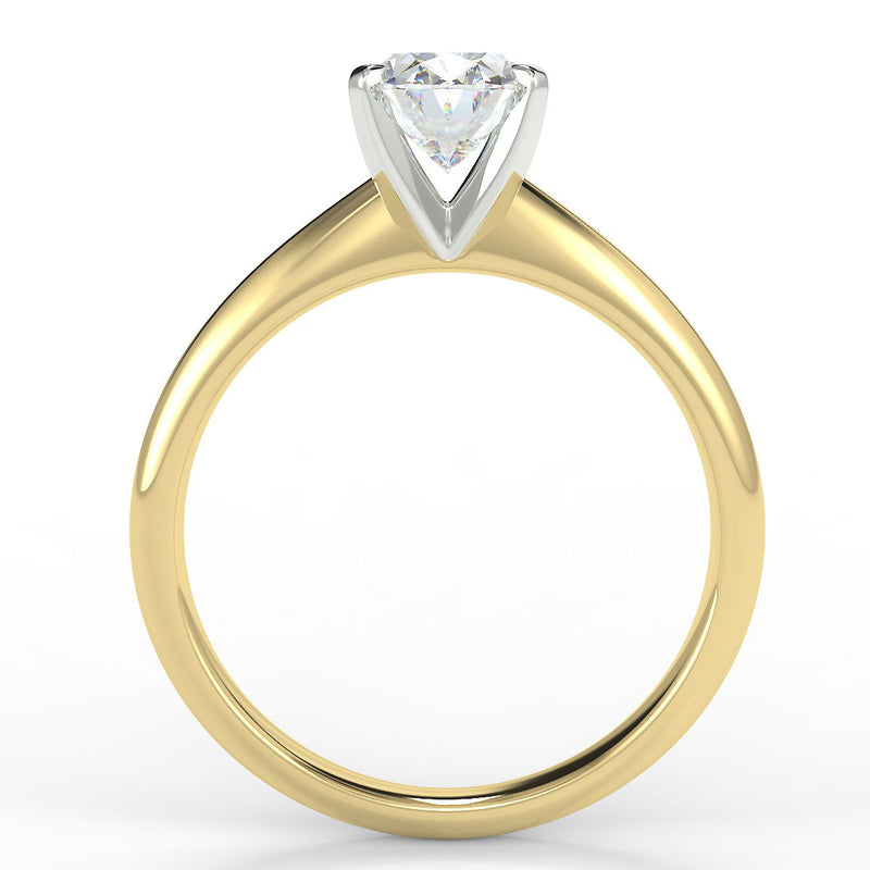 Eco 3 Oval Cut Solitaire Diamond Ring