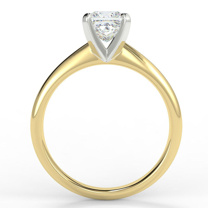 Eco 3 Princess Solitaire Diamond Ring