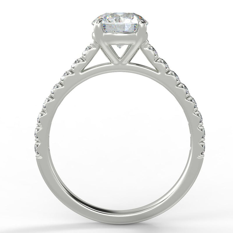 Eco 4 Round Brilliant cut Side Diamond Ring