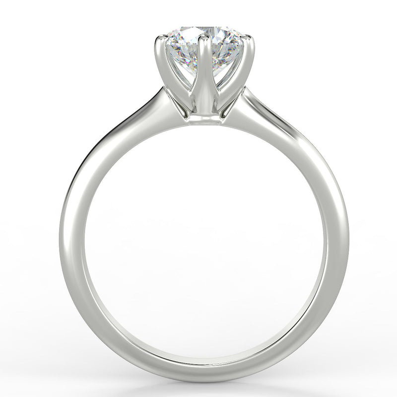 Eco 5 Round Brilliant Cut Solitaire Diamond Ring