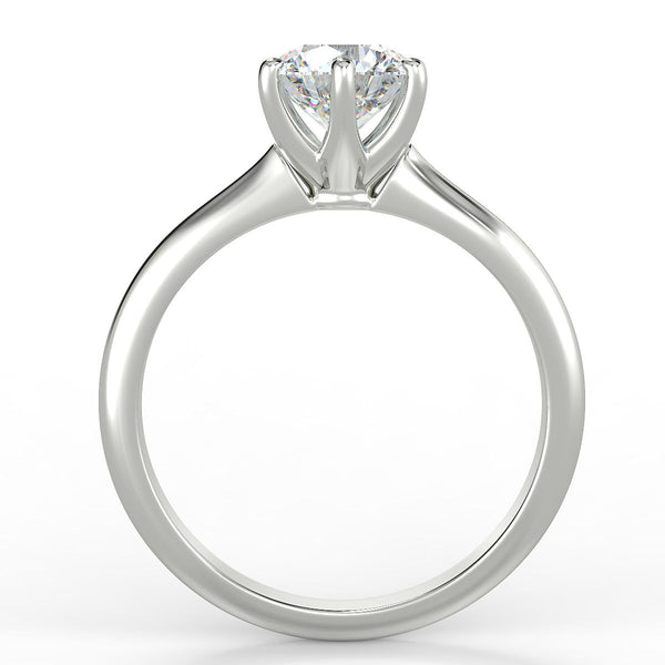 Cecilia Round Brilliant Cut Solitaire Diamond Ring