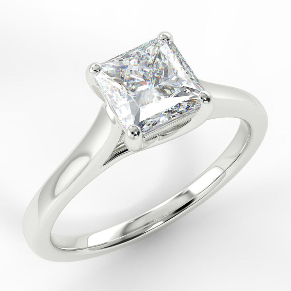 Eco 5 Princess Cut Solitaire Diamond Ring