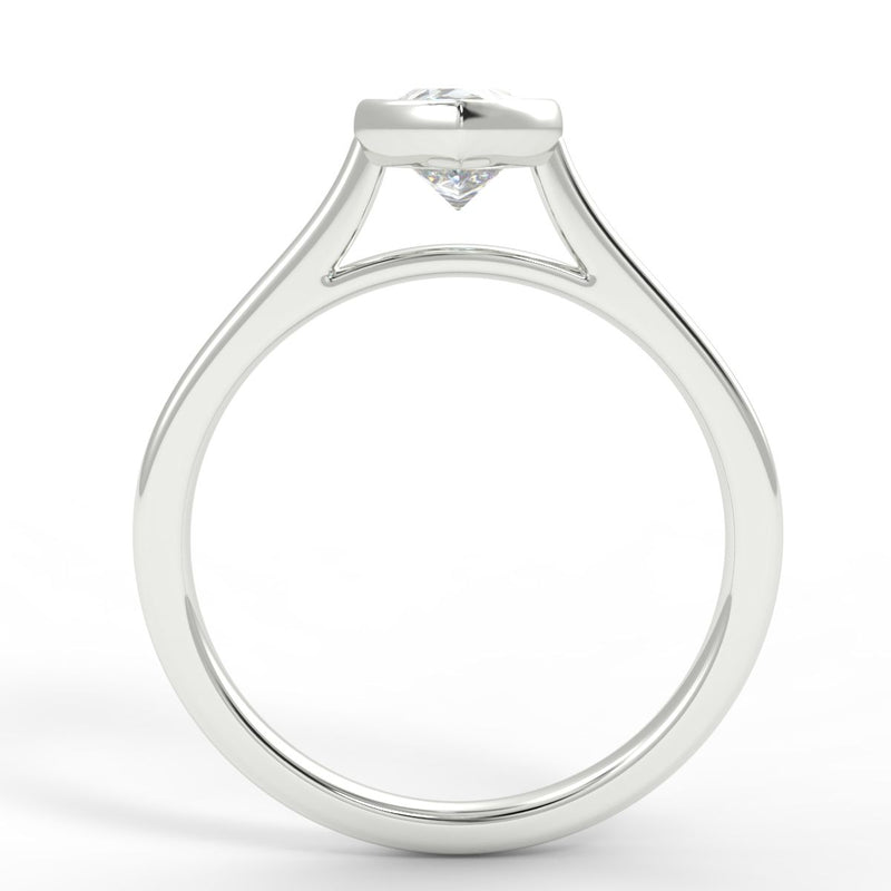 Eco 5 Pear Cut Solitaire Diamond Ring