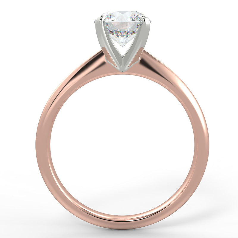 Eco 6 Round Brilliant Cut Solitaire Diamond Ring