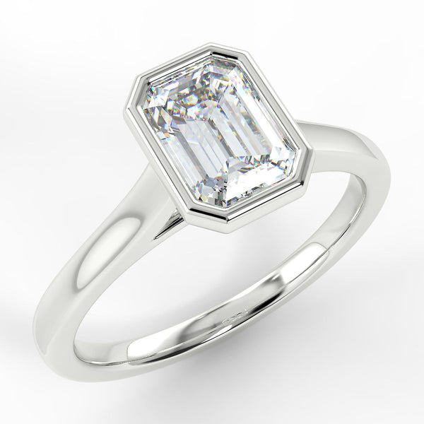 Eco 6 Emerald Cut Solitaire Diamond Ring