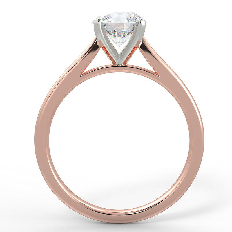 Eco 7 Round Brilliant Cut Solitaire Diamond Ring