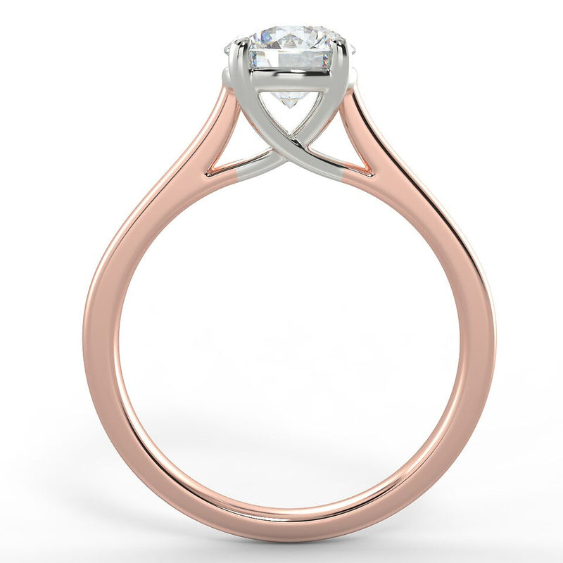 Eco 8 Round Brilliant Cut Solitaire Diamond Ring