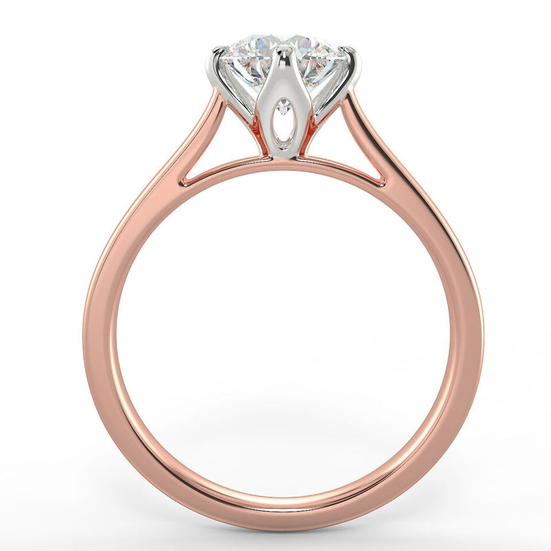 Eco 9 Round Brilliant Cut Solitaire Diamond Ring
