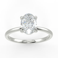Eco 6 Oval Cut Solitaire Diamond Ring