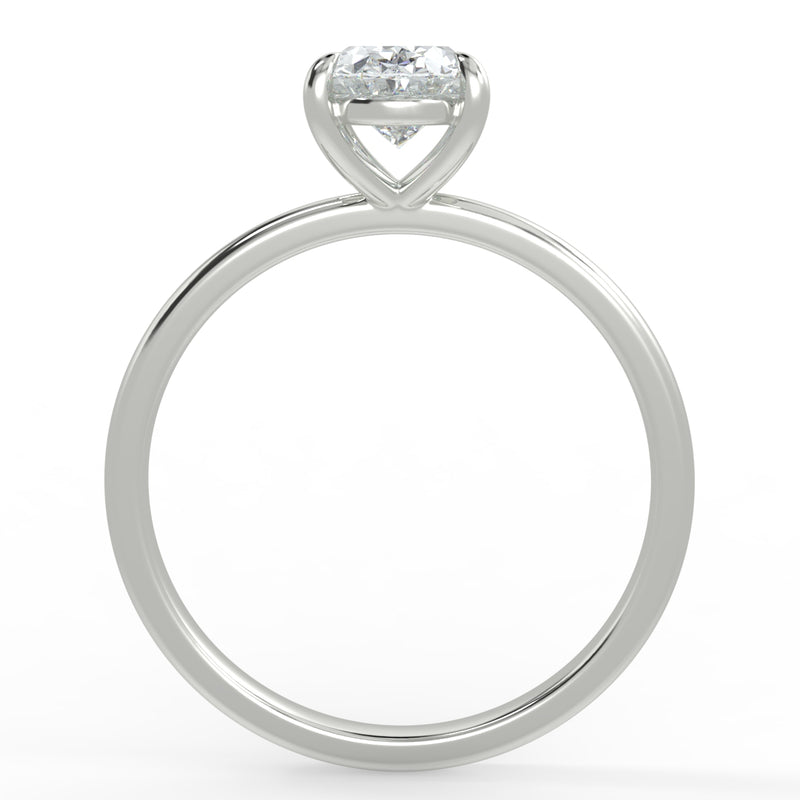 Eco 6 Oval Cut Solitaire Diamond Ring