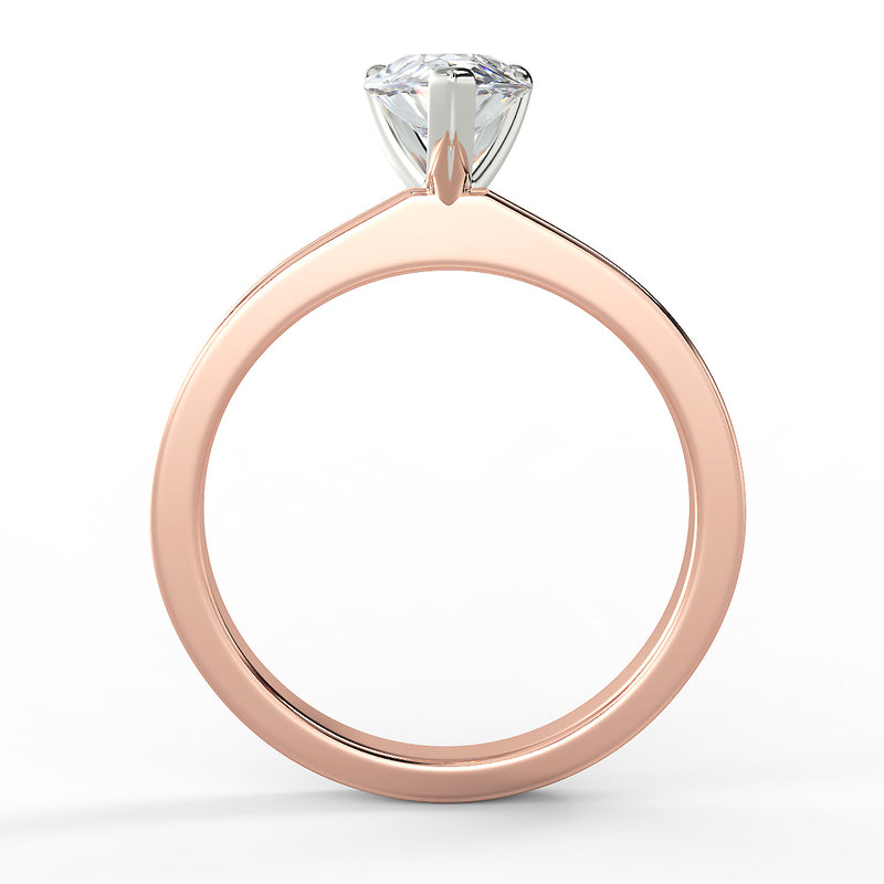 Eco 7 Pear Cut Solitaire Diamond Ring