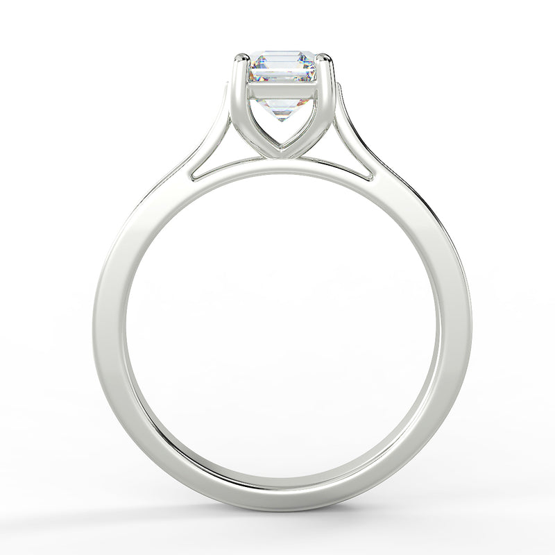 Eco 1 Asscher Cut Diamond Solitaire Ring
