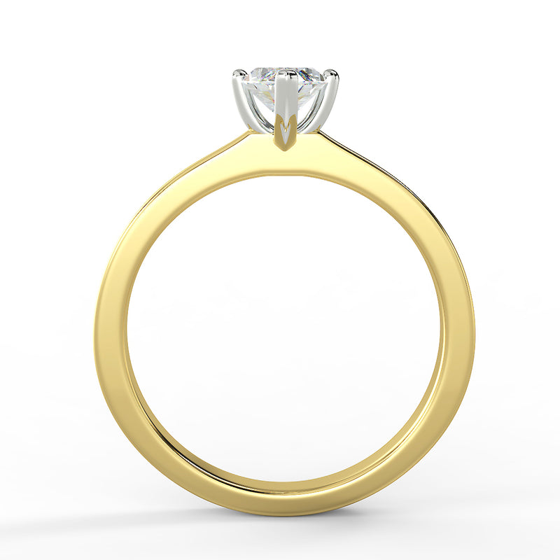 Eco 4 Marquise Cut Diamond Solitaire Ring