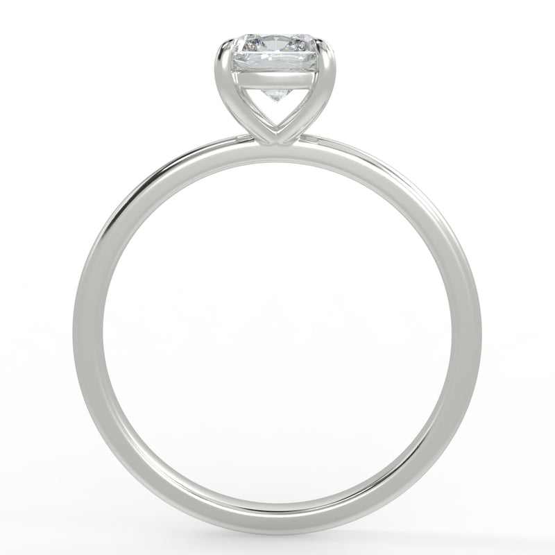 Eco 7 Cushion Cut Solitaire Diamond Ring